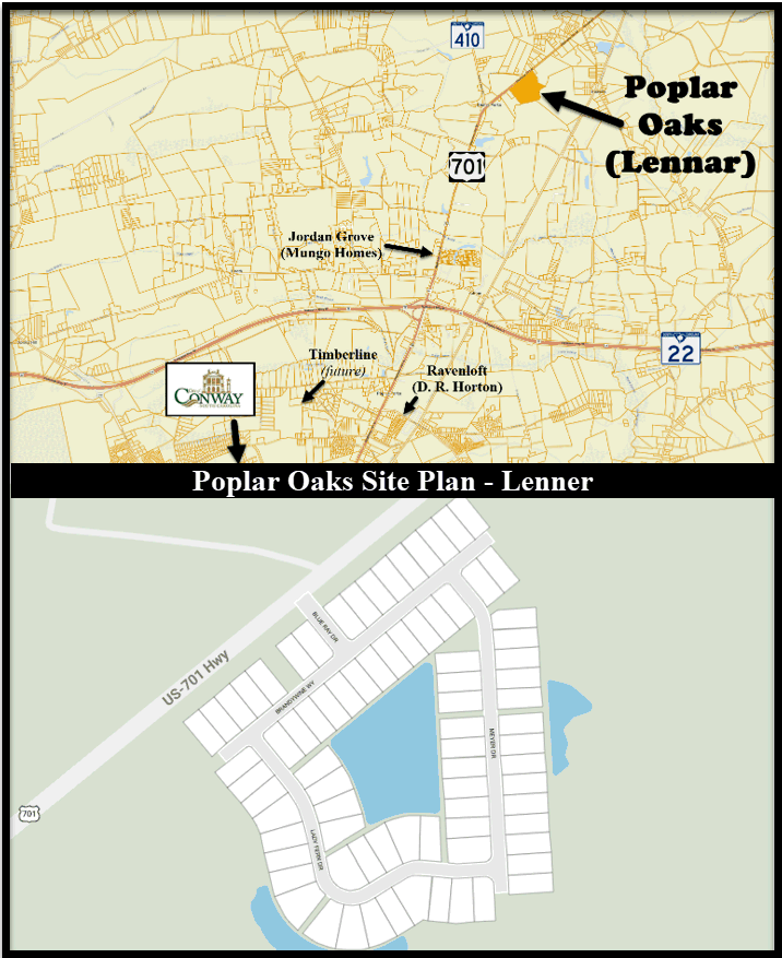 Poplar Oaks in Conway by Lennar