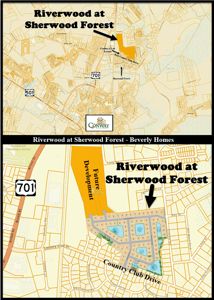 Riverwood at Sherwood Forest in Conway by Beverly Homes
