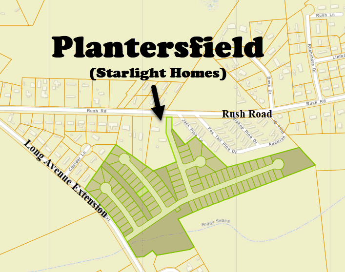 New home community of Plantersfield in Conway by Starlight Homes