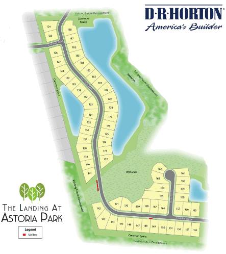 New construction at the Landing in Astoria Park in Conway - D. R. Horton Community May