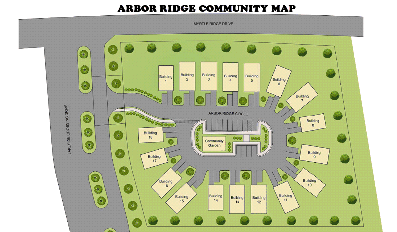 Community Map of Arbor Ridge in Conway