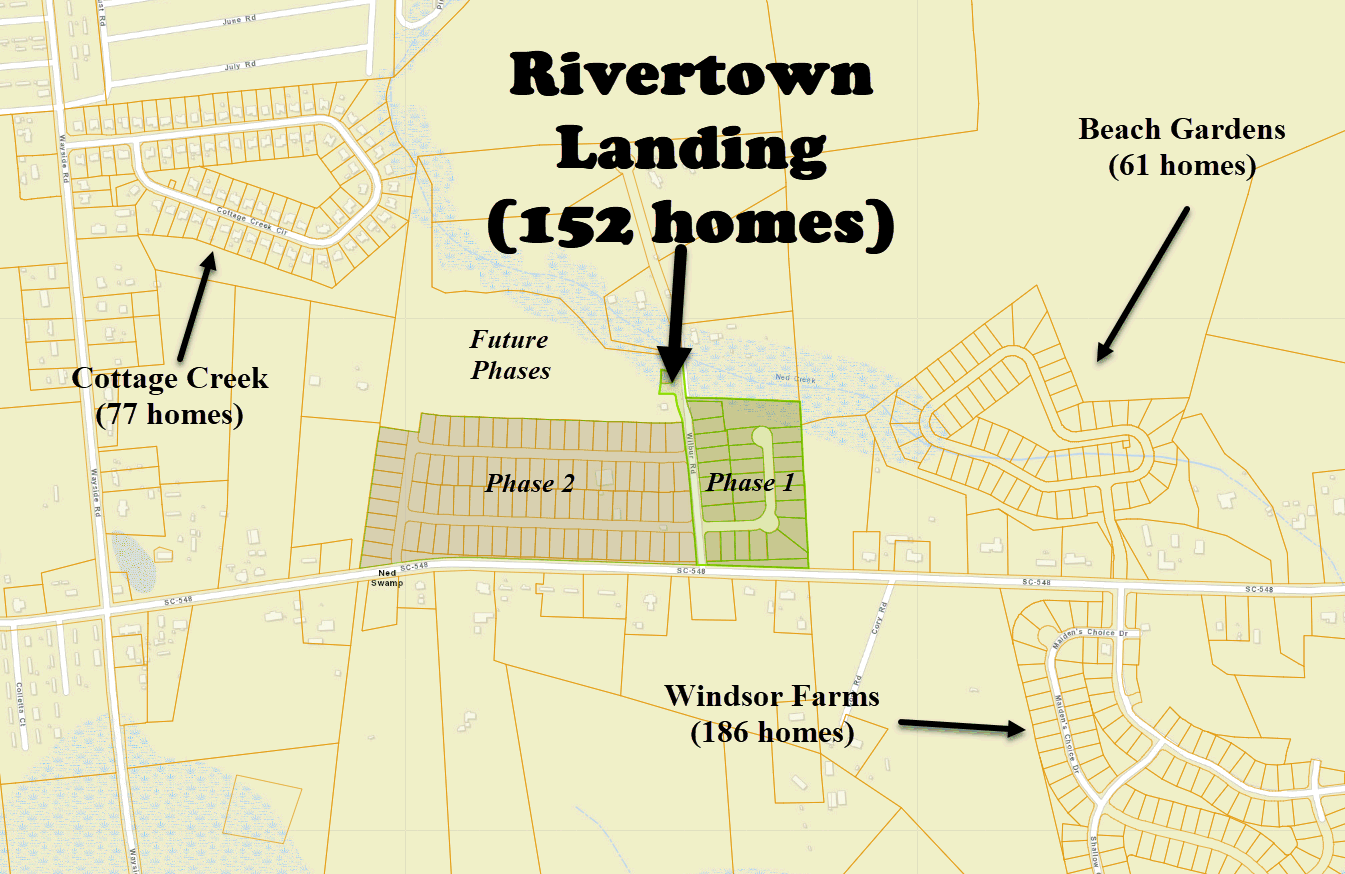 Rivertown Landing new home community in Conway