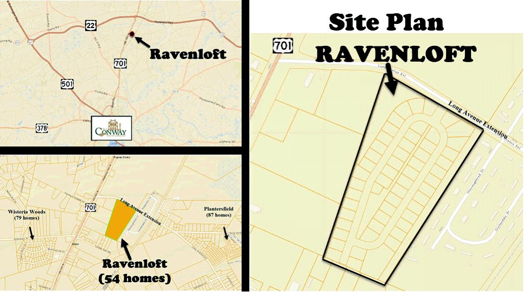 New home community of ravenloft in Conway by D. R. Horton