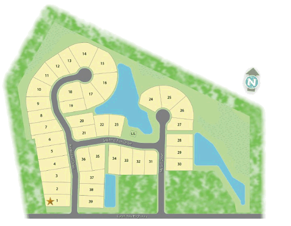 D. R. Horton Community May of Coastal Farms in Conway